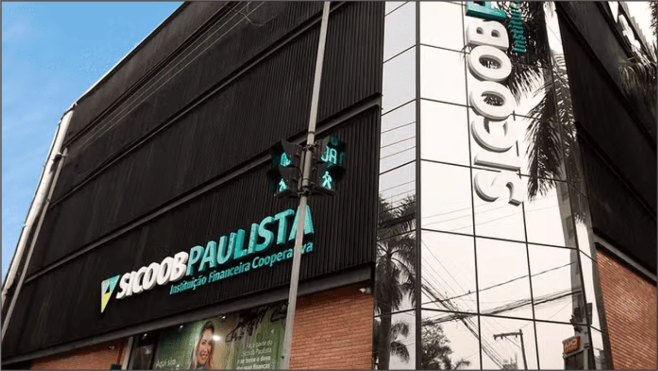 Fachada do prédio do Sicoob Presidente Prudente
