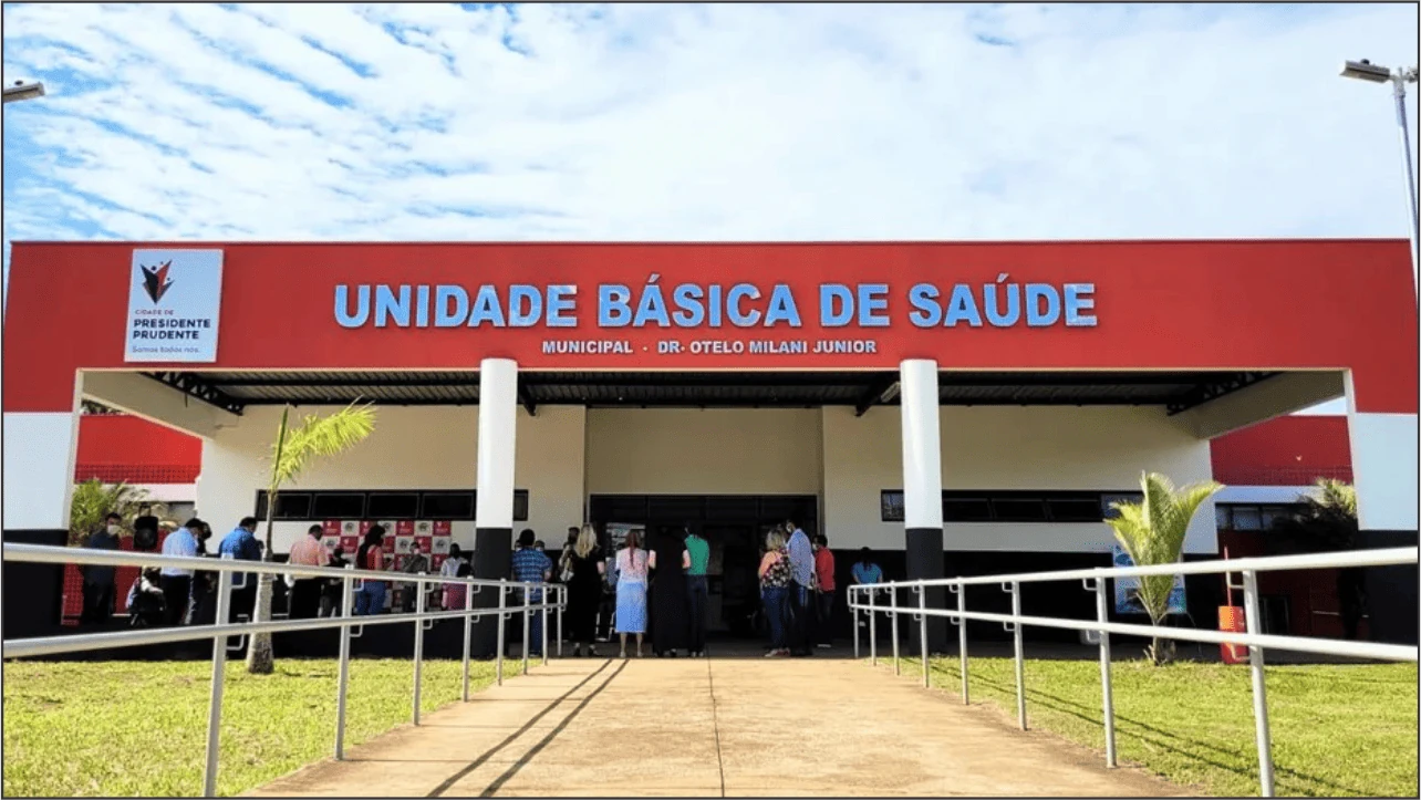 Fachada da UBS Dr. Otelo Milani Junior de Presidente Prudente