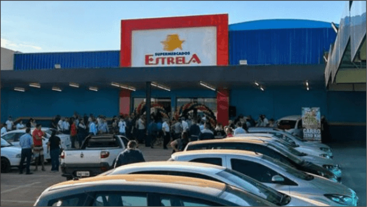 Fachada do supermercado Estrela